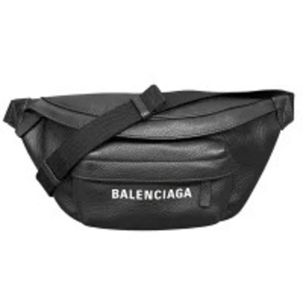 Balenciaga Belt Pack Waist Bag Leather Body Belt Bum Crossbody Shoulder Black